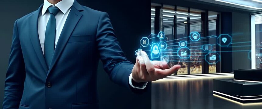 hand pushing a button on a touch screen interface