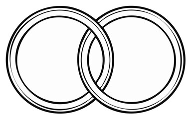 Interlocking Rings Symbolizing Connection and Unity