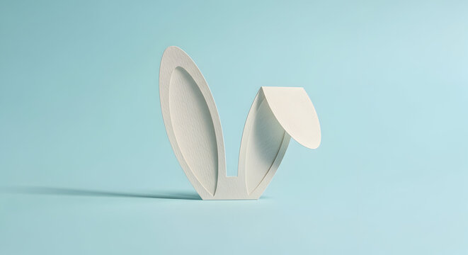 A white jewelry box with its lid open on a blue background.