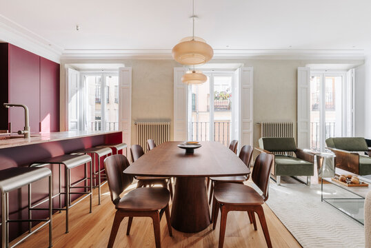 Open Kitchen and Dining Space