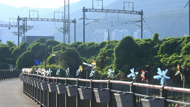 Pinwheel Bridge by the River
