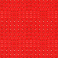 Realistic red plastik constructor seamless background. Vector illustration © boxerx