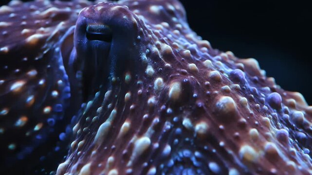 Octopus Changing Skin Color and Texture in Mesmerizing Close Up