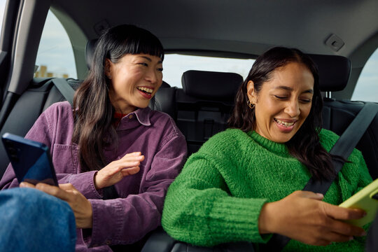 Friends are on a road trip