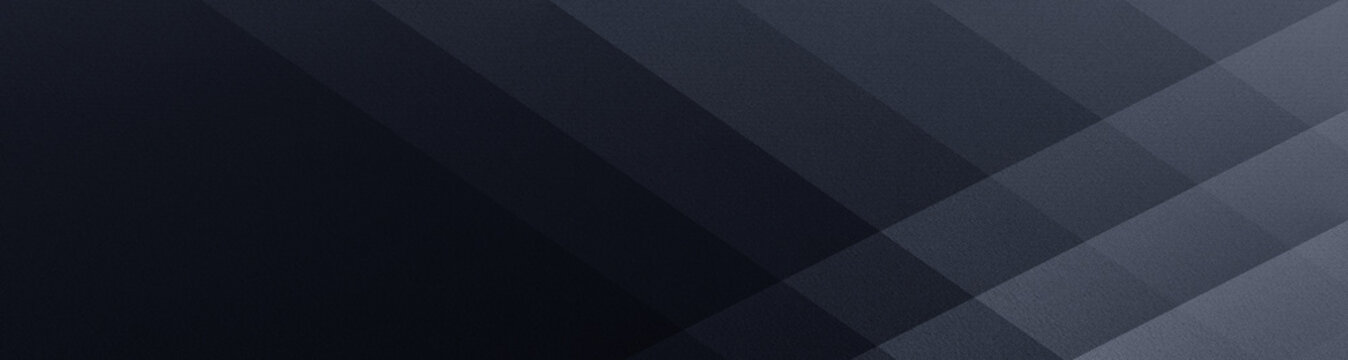 Black dark gray graphite blue white abstract background. Geometric shape pattern. Square direct line linear stripe diagonal triangle mesh angle. Color gradient. Grain. Empty temlate design. Web banner