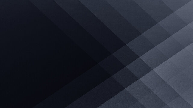 Black dark gray graphite blue silver white abstract background. Geometric shape pattern. Square direct line linear stripe diagonal triangle mesh angle. Color gradient.Grain grainy.Empty temlate design