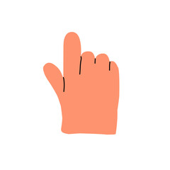 Obraz premium Colorful hands with different gestures and sign vector illustration