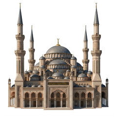 Fototapeta premium The iconic blue domes and minarets of the sultan ahmed mosque in istanbul