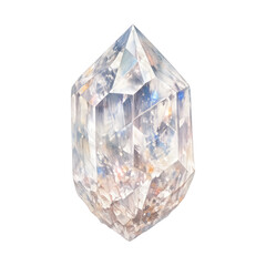 Obraz premium PNG Sparkling crystal gemstone illustration