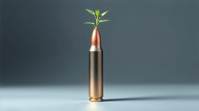 Stop war growth instead concept