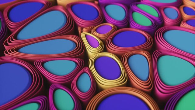 colorful abstract voronoi background