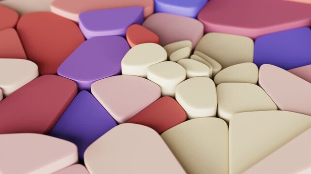 Abstract soft shapes seamless loop