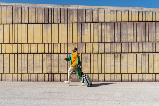 Late Traveler Running at Airport