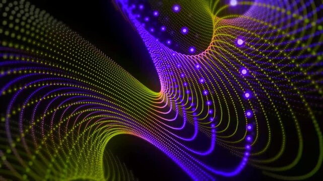 space abstract line purple yellow motion wave background
