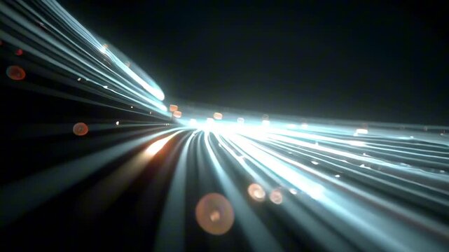 abstract photon compression tunnel, elastic light streaks forming vortex, optical illusion of light stretching compressing acceleration, extreme depth perspective, smooth hyperspeed motion, cinematic