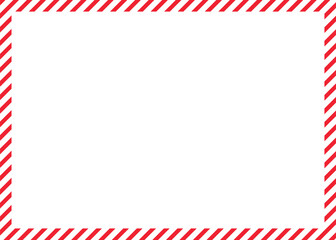 Fototapeta premium Red striped border design element on for decoration and layout purposes in graphic design projects