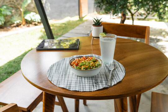 Fresh outdoor meal