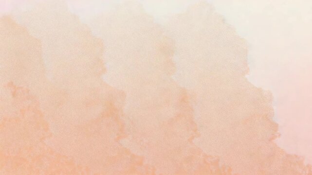 Faint peach wash appearing, watercolor wash stacking into columns against pastel gradient backdrop