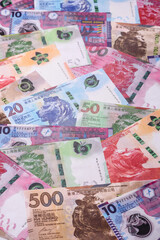 Hong Kong paper money, cash currency for exchange and financial transactions. Hong Kong money