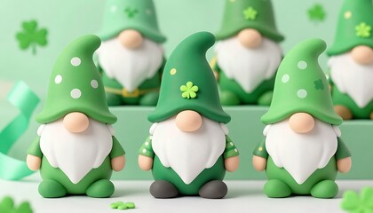 Fototapeta premium Cute St. Patricks Day Decor, created with generative ai