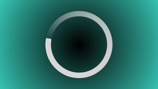 Animated circular loading mark .Animation of a loading spinning load wheel