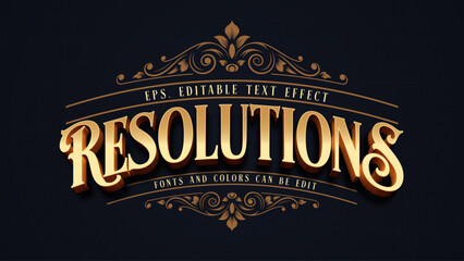 Victorian text effect, Decoration editable text style © Pandawa_Std