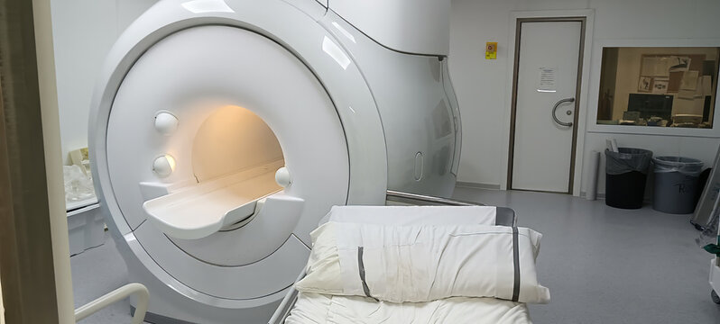 Accident caused by introducing an incompatible metal bed into an MRI examination room