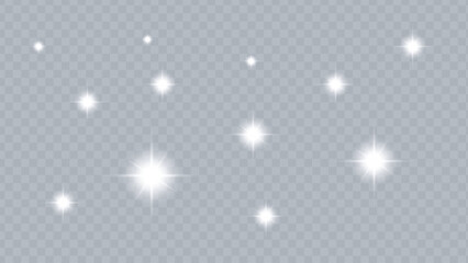 A cluster of bright stars scattered across a dark and uniform cosmic background Vector illustration. © MD NUR MIA