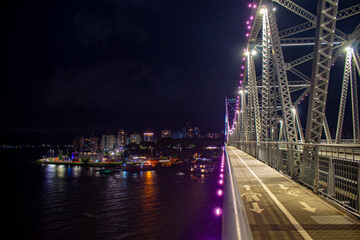 noite na Ponte Herc&iacute;lio Luz Florian&oacute;polis Santa Catarina Brasil florianopolis