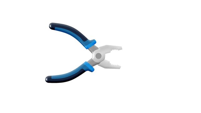 2D Animated Pliers for Electrical Repair Work
