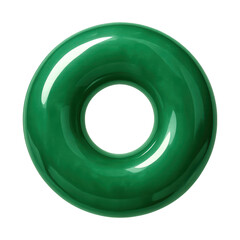 PNG Glossy green inflatable ring