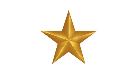 Obraz premium Golden star on black background