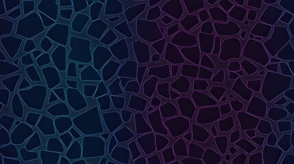Obraz premium Abstract pattern of dark teal and purple fragmented shapes. Seamless pattern.