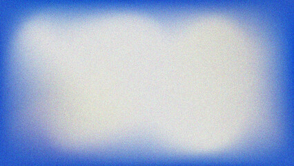 Obraz premium Blue Grainy Gradient Background, Subtle blue vignette with a bright, textured white center creating a serene and versatile abstract background