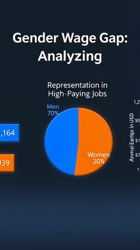 Analyzing gender wage gap statistics with weekly earnings for men and women in the workplace