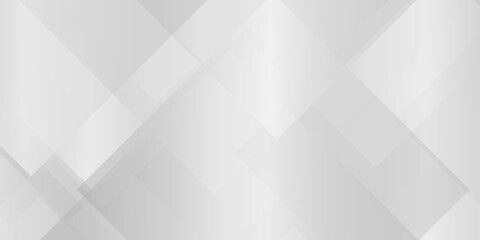 abstract white and gray geometric background with overlapping transparent squares and diamond shapes for modern design © Creative Lis