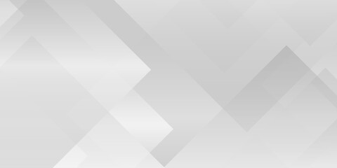 Fototapeta premium abstract white and gray geometric background with overlapping transparent squares and diamond shapes for modern design