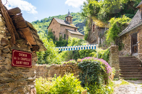 Hike through the charming village of Conques - France