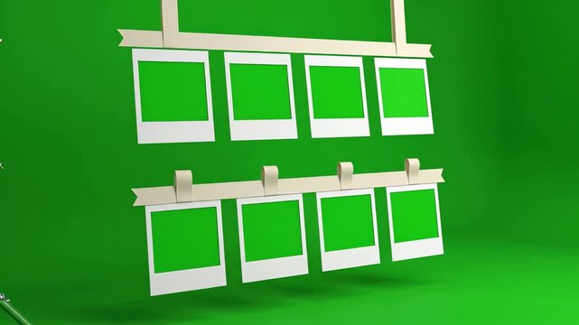 Green Screen Photo Frames Gallery Template for Memories Slideshow
