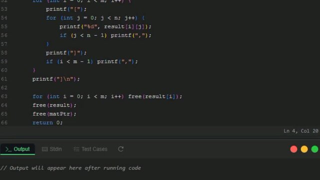 Video animation of software code movement on 
black background. Scrolling lines of text
with english words. Programming lesson, 
screensaver with program code. Encoding information.