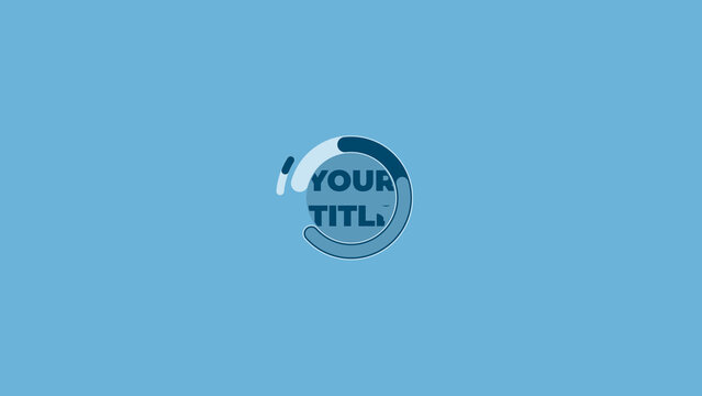 Minimal Circles Loop Text Animation Title Wide for Social Media
