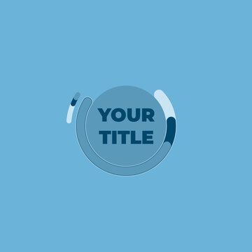 Minimal Circles Loop Text Animation Title Square for Social Media