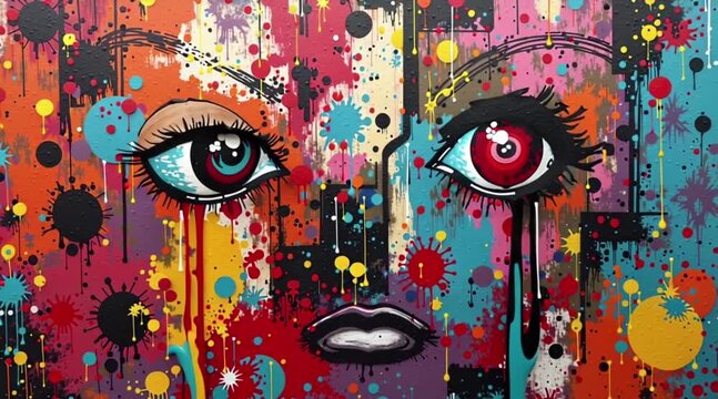 Abstract art of the graffiti 