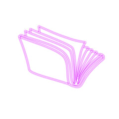 Neon Book Icon