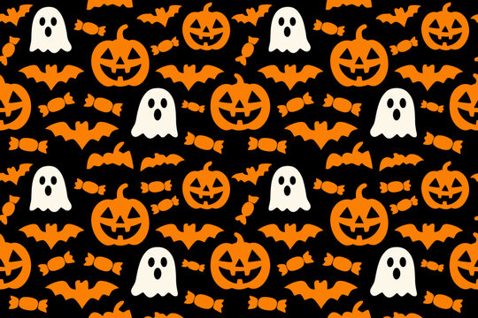 Patr&oacute;n vectorial de Halloween
