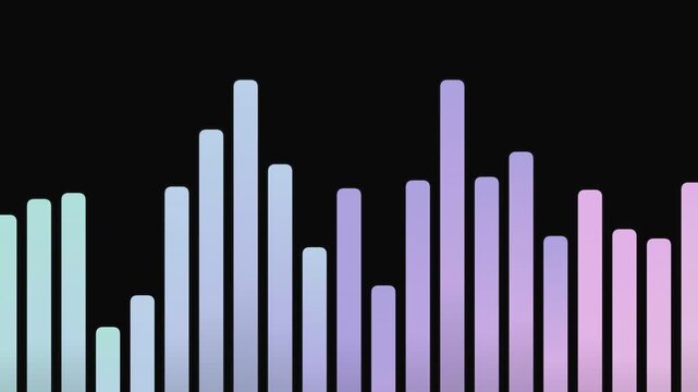 Animated Bars with Colorful Gradient Effect.