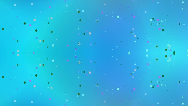 Blue Green Gradient Background with Particles.
