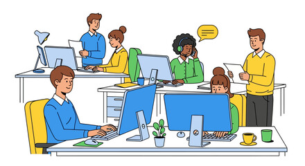 Productive Open Office Team Workflow