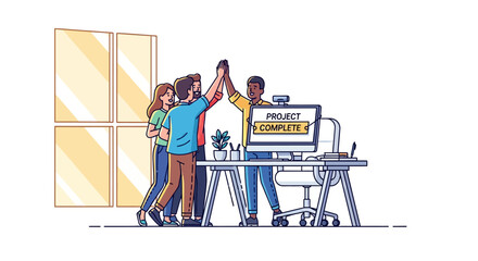 Team Celebration Project Accomplishment