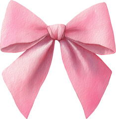 수채화질감의 분홍색 리본